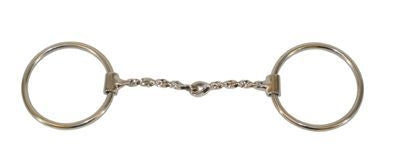 Western SS Twisted Wire Snaffle O-Ring Bit