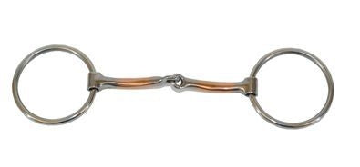Metalab Stainless Steel Ring Snaffle Bit 5.25 Brn