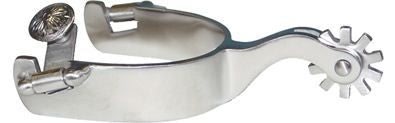 Ladies Stainless Steel Brushed All Around Spur Br