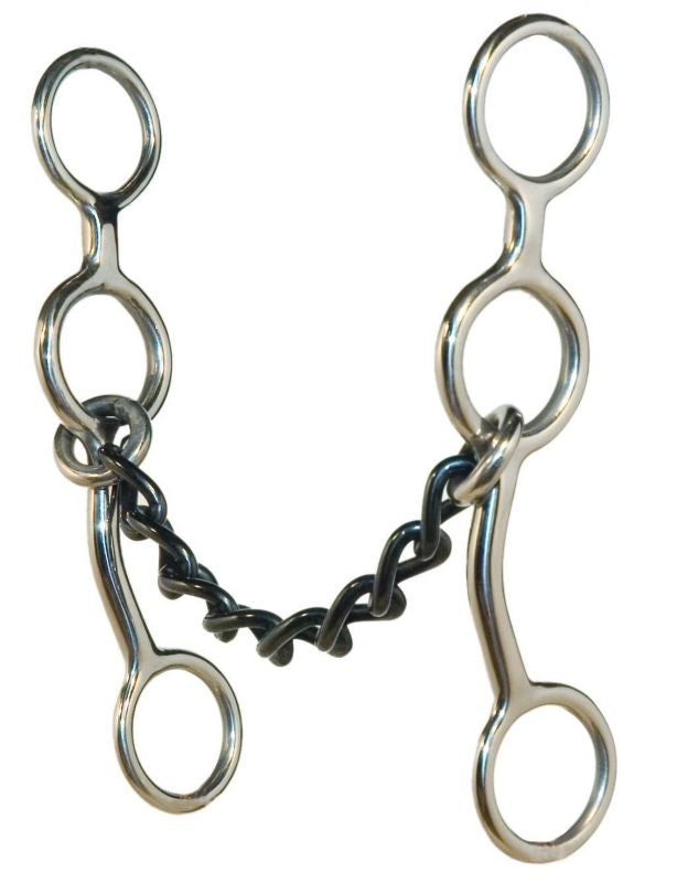 Metalab Junior Cow Horse Chain Gag Bit 5 Brn
