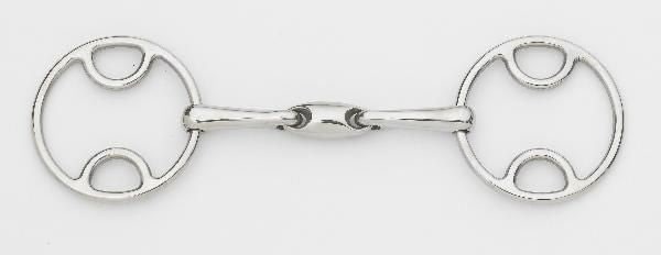 Centaur Stainless Steel Loop Ring Oval Gag Bit