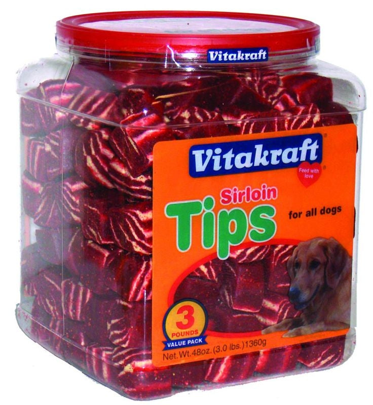 Vitakraft Sirloin Tips Jar 44oz