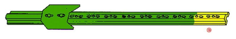 Extra Heavy U Post 8 Feet Green