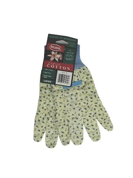 Ladies Cotton Knit Wrist Glove