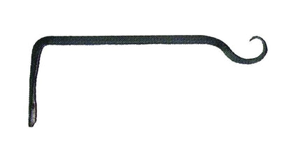 Hookery Straight Hanger Upturn Hook 6 Black