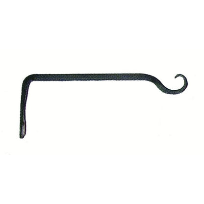 Hookery Straight Hanger Upturn Hook 6 Black