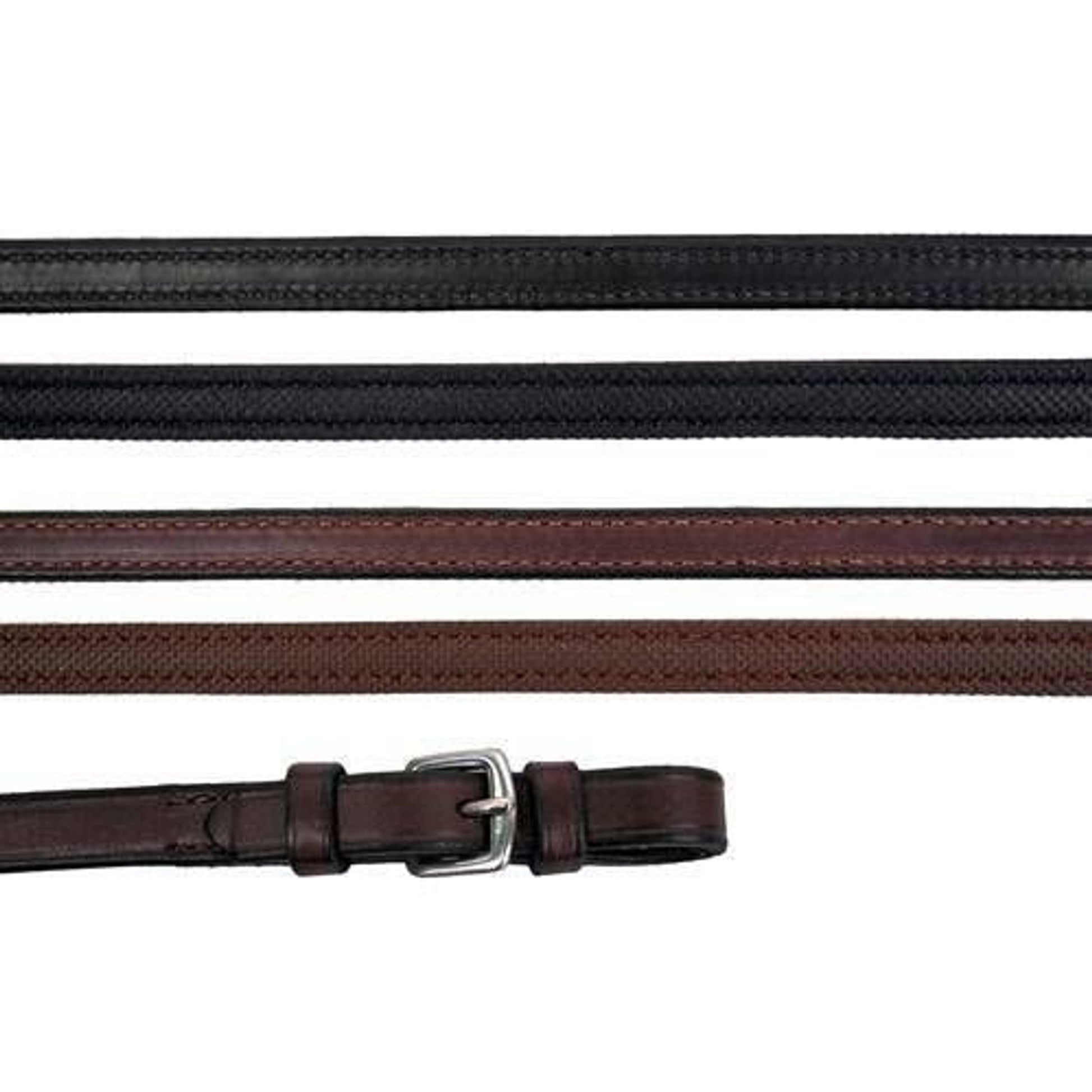 Nunn Finer Rubber Lined Reins 5/8 x 60 Black