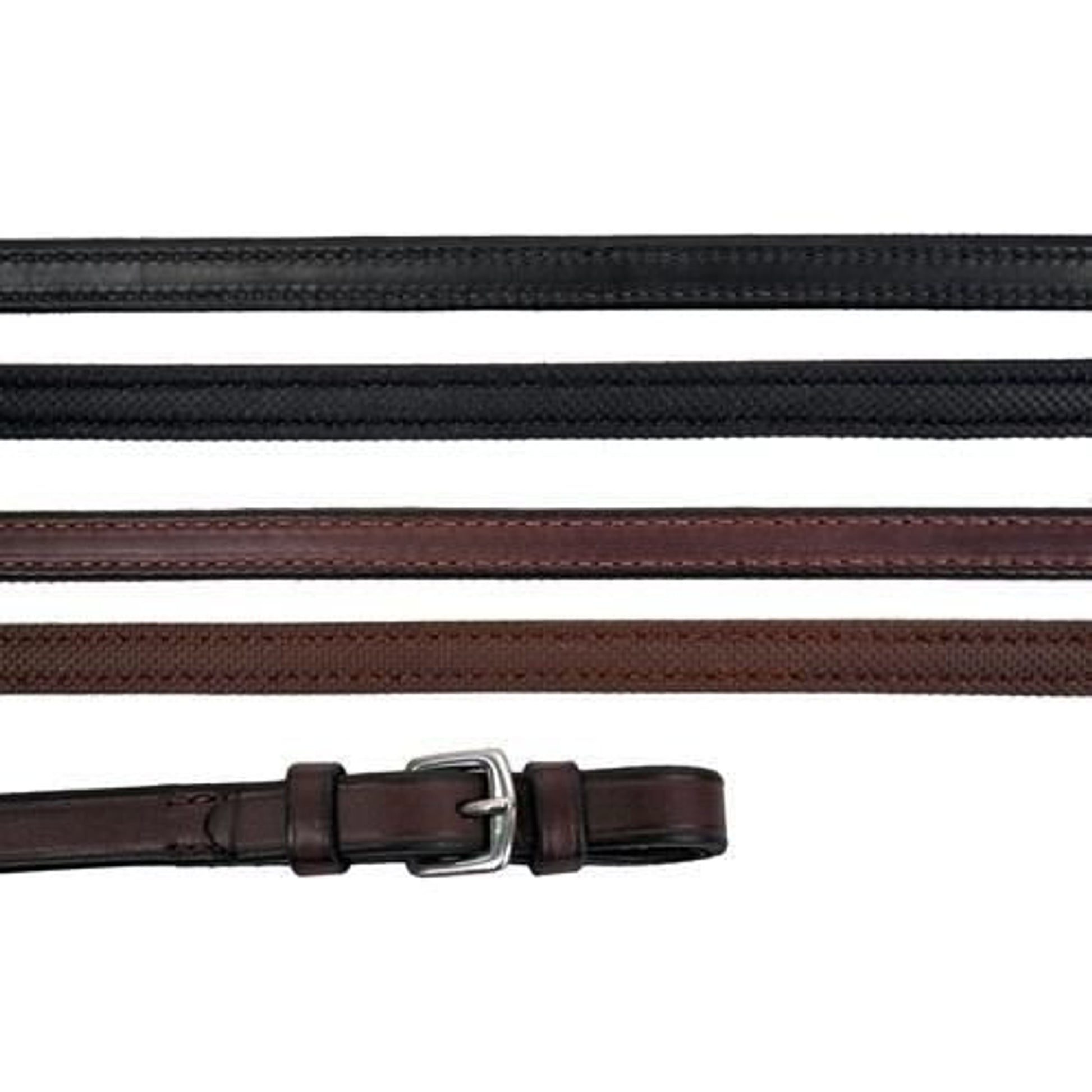 Nunn Finer Rubber Lined Reins 5/8 x 60 Black