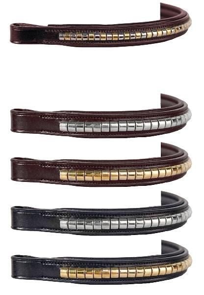 Nunn Finer Large Pad Clincher Browband Cob Blk/Bra