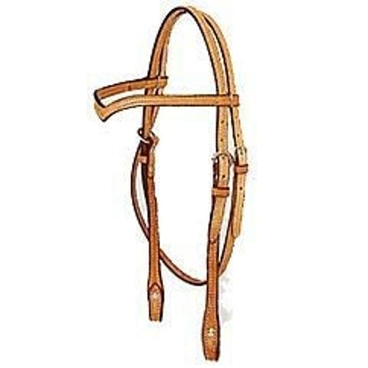 Tory 5/8 Vbrow Headstall W Buckle 5/8In Lon