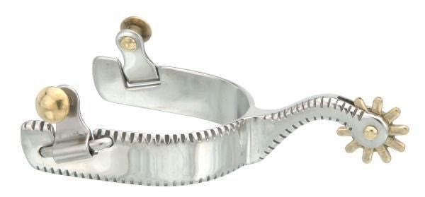 Kelly Silver Star Etched Show Spurs Ladies Brn