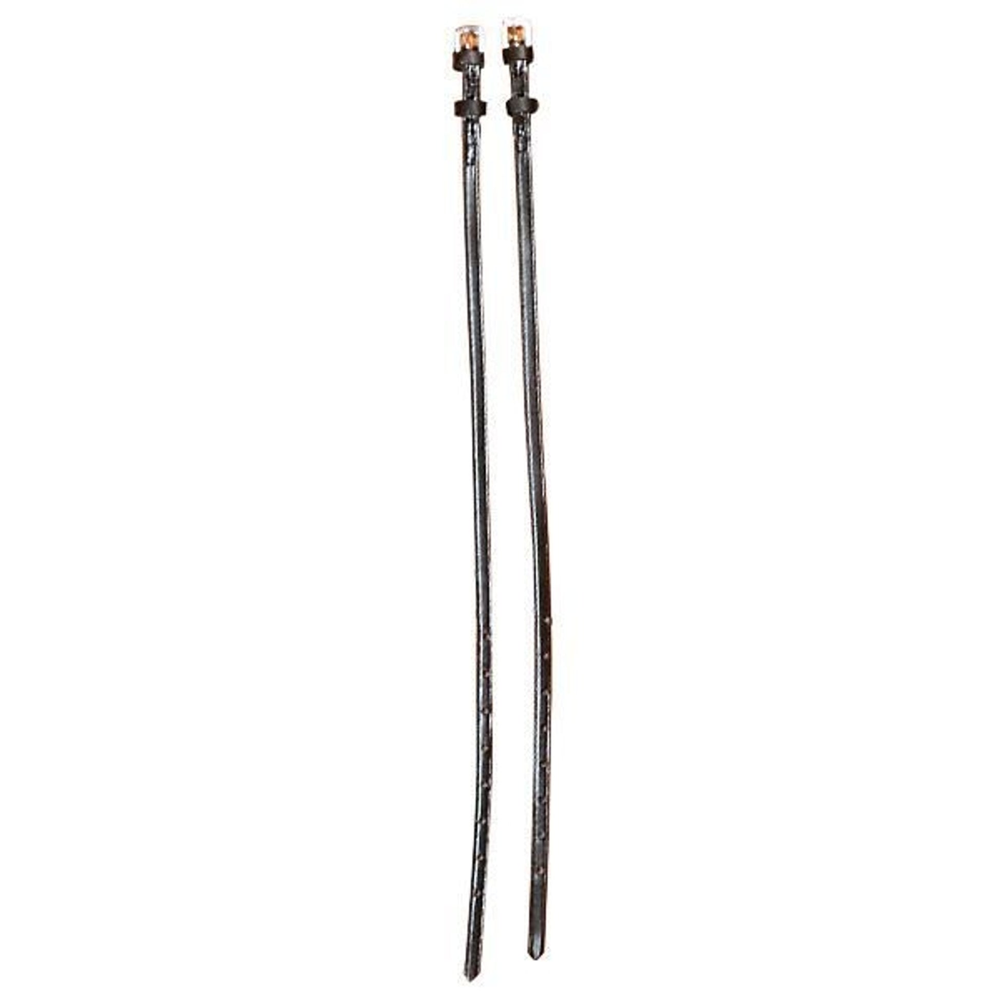 Perris Spur Straps With Keepers Adult Bk/Wh