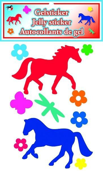 Colorful Jelly StickersBk/Wh