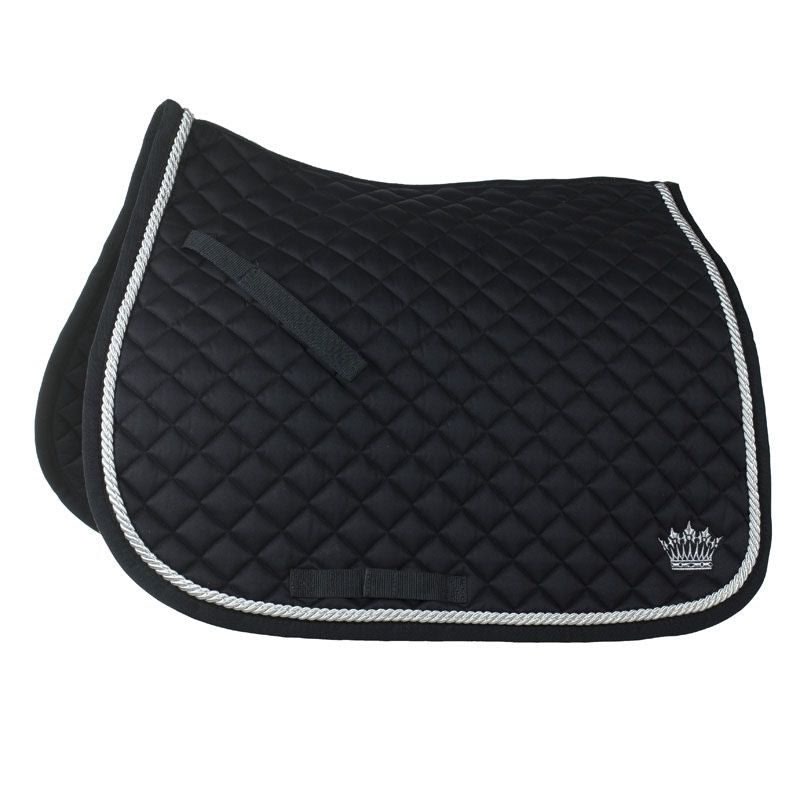 HorZe AP Silver Cord Sddle Pad Full Black