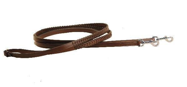 Tory Leather Laced Breast Plate Draw Reins Havana