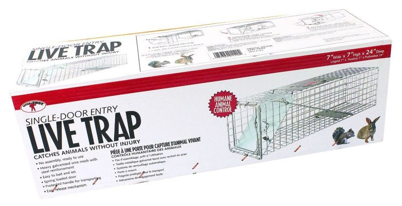 Single Door Live Trap 24 x 7 x 7