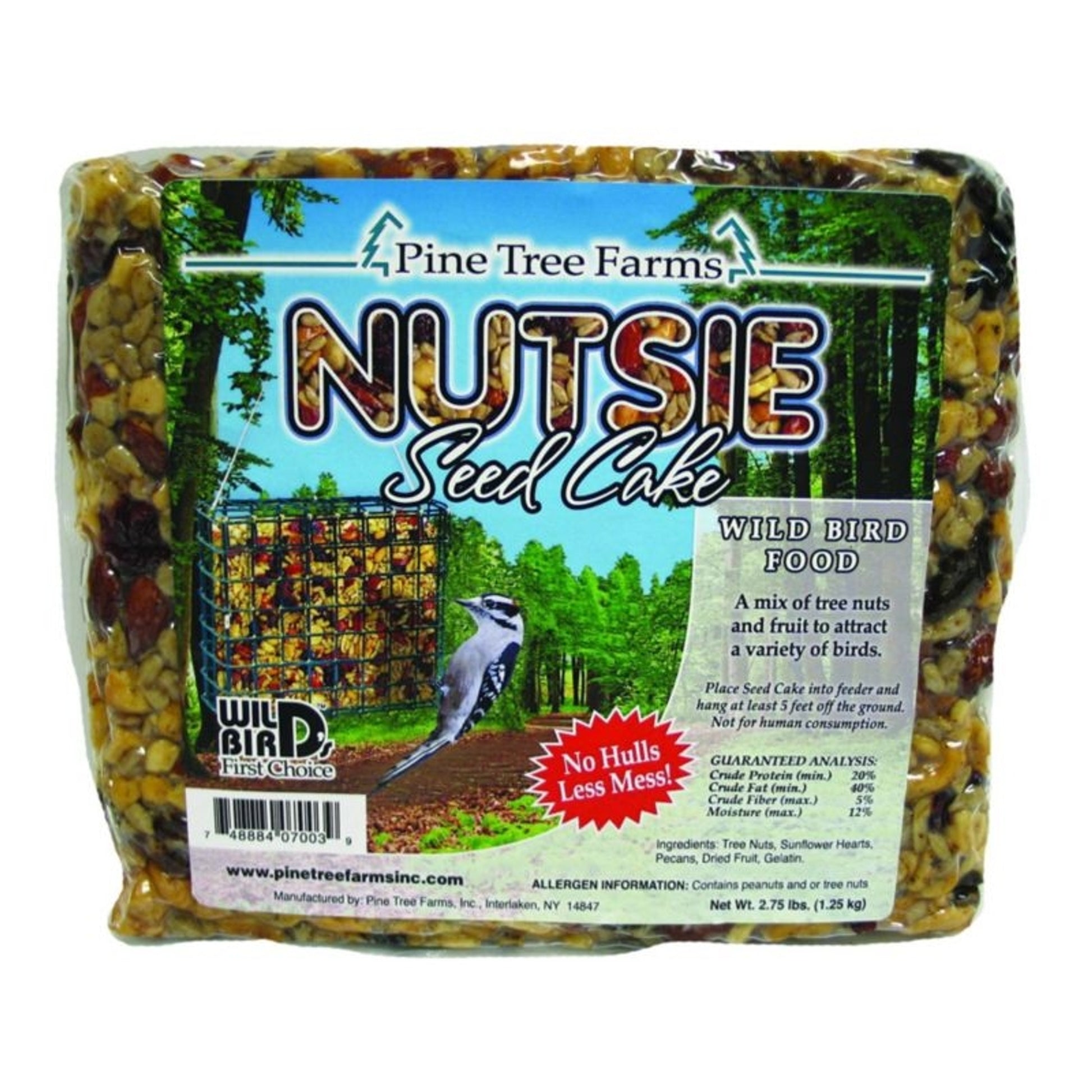 Pine Tree 2.75 lb Nutsie Seed Cake