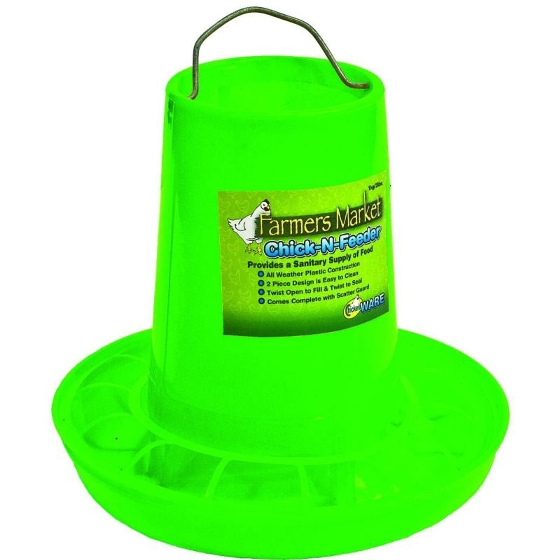 Ware Farmers Market Chick-N-Feeder Medium Green