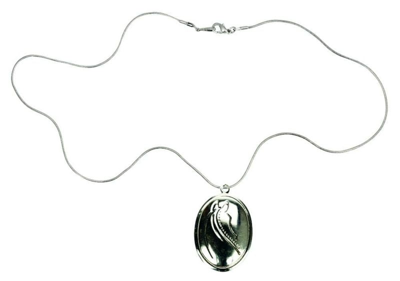Equestrian Theme LocketBk/Wh