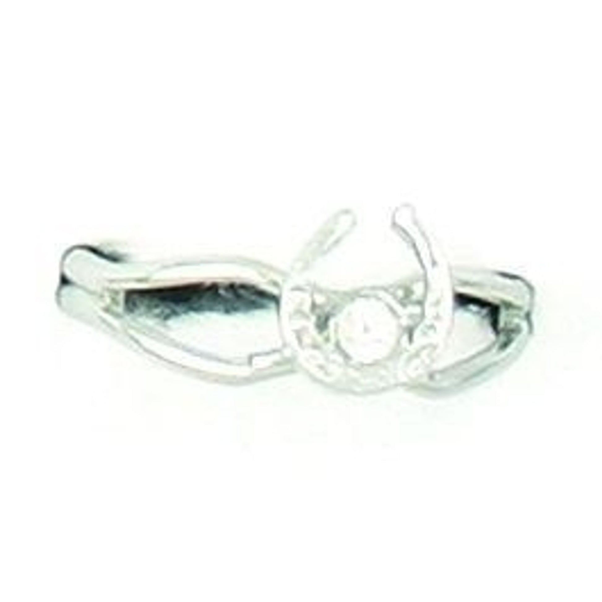 Horseshoe With Stone Adjustable Ring Gold