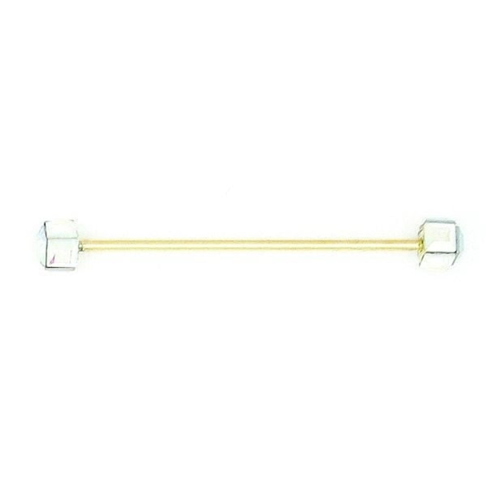 Finishing Touch Sq Crystal Ab Collar Bar Gold Gold