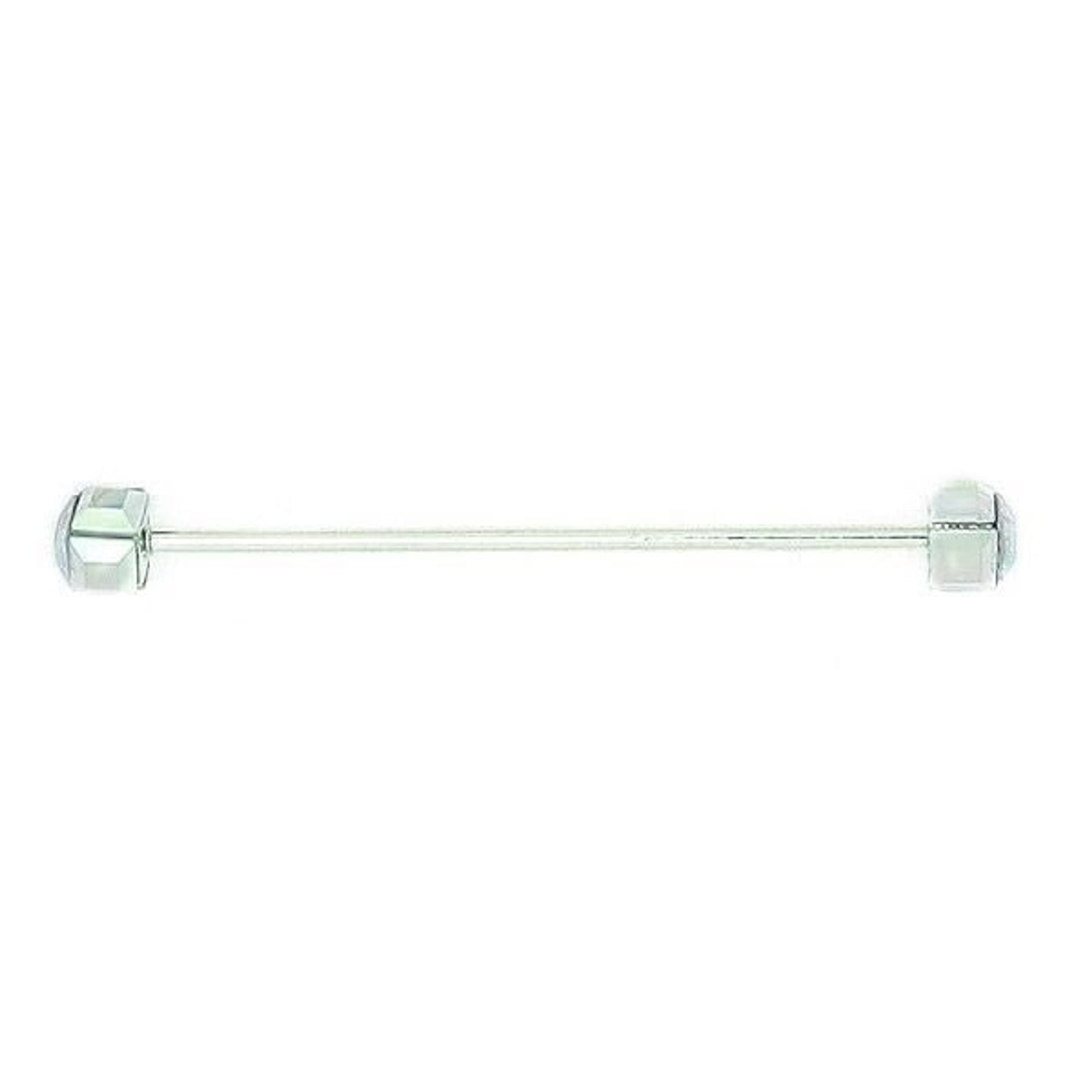 Finishing Touch Square Crystal Collar Bar Silver