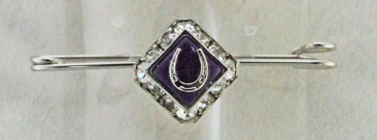 Finish Touch Rondelle/Horseshoe Stock Pin Jade 2in
