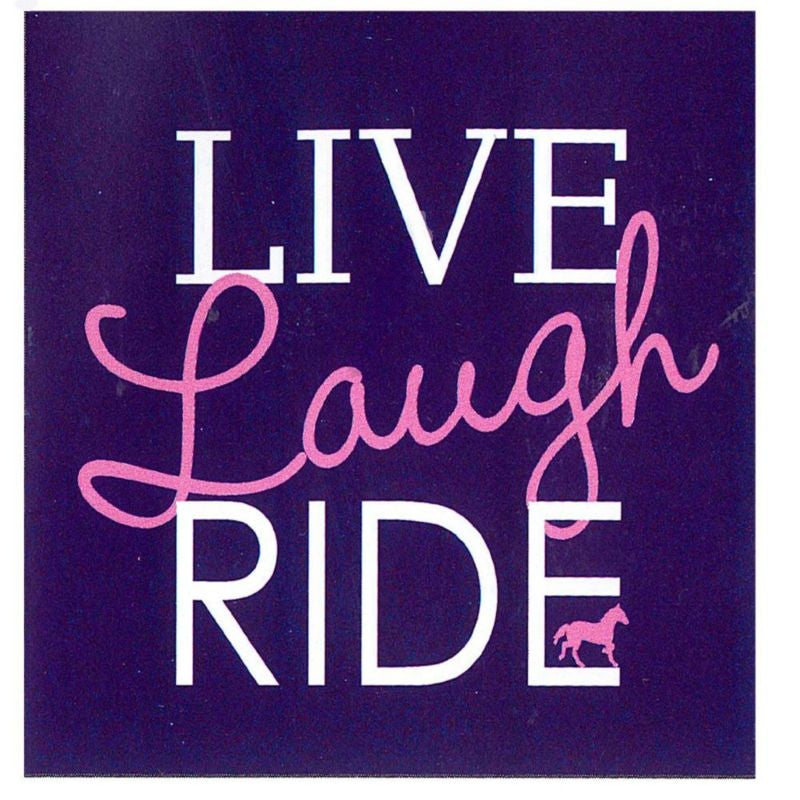 Sound Equine Ladies Tee Live Laugh Ride XL Navy