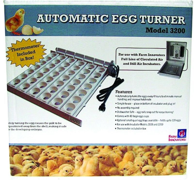 Farm Innovators Automatic Egg Turner White