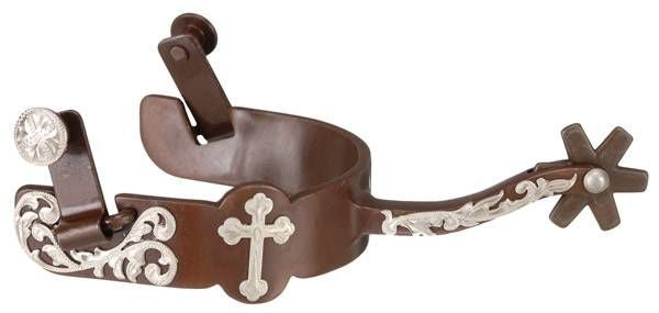 Kelly Silver Star Equitation Spur with Cross Ladi
