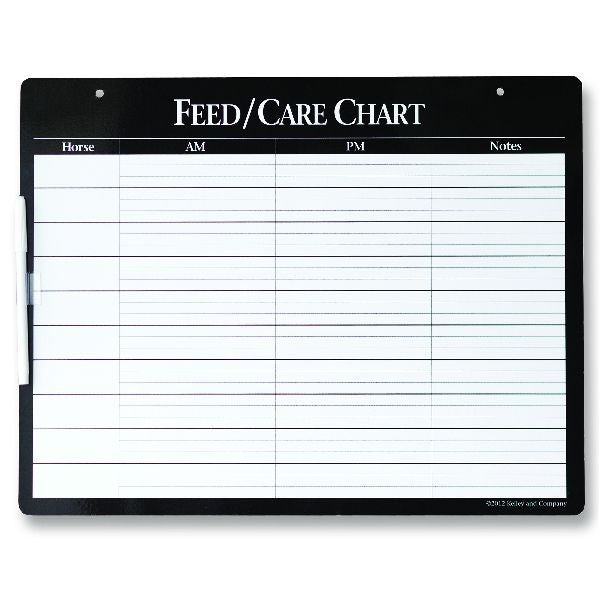 Feed Schedule Dry Erase Board 14 X 18