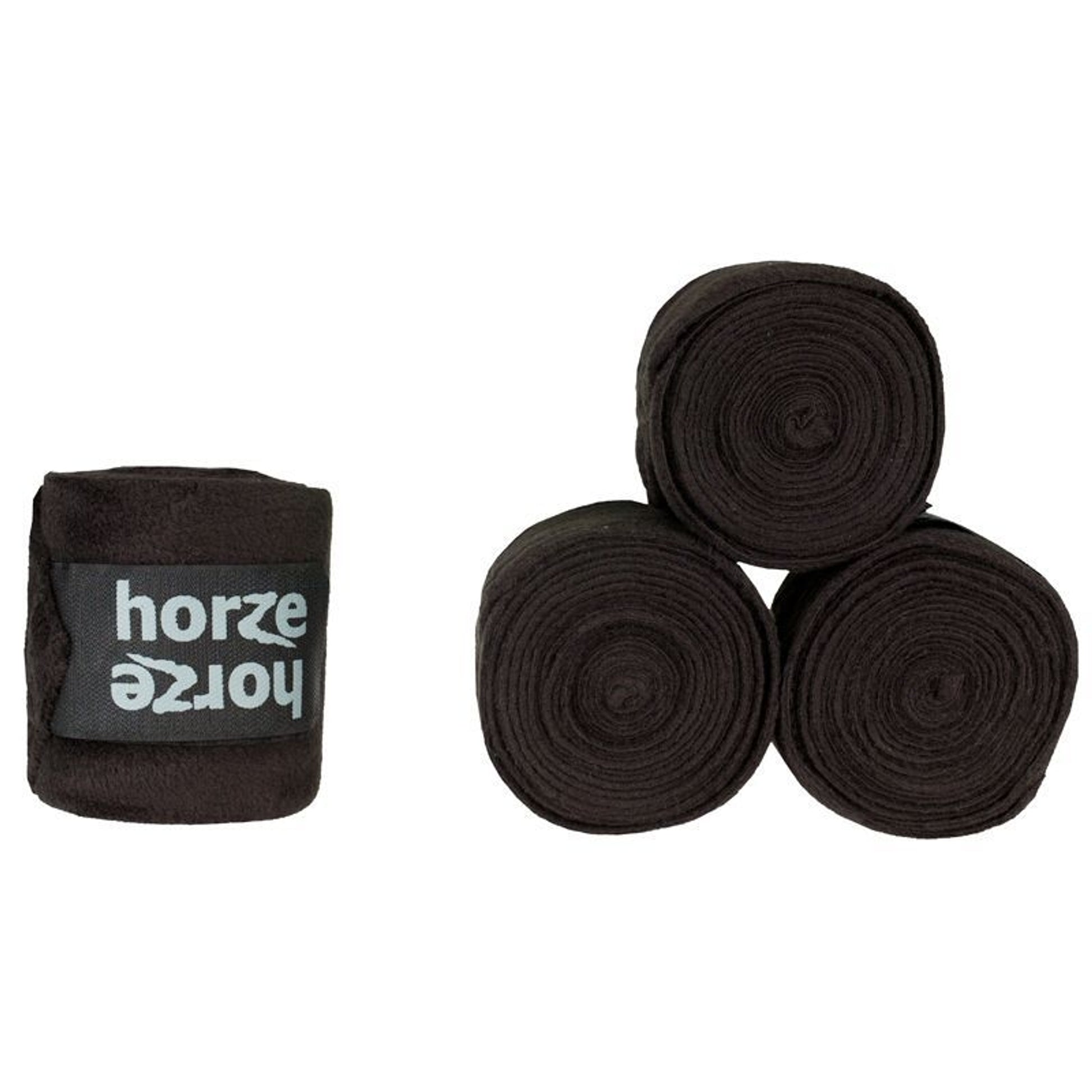 HorZe Embrace Fleece Bandages Black