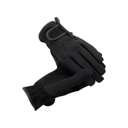 HorZe Multi-Stretch Riding Gloves LG Black