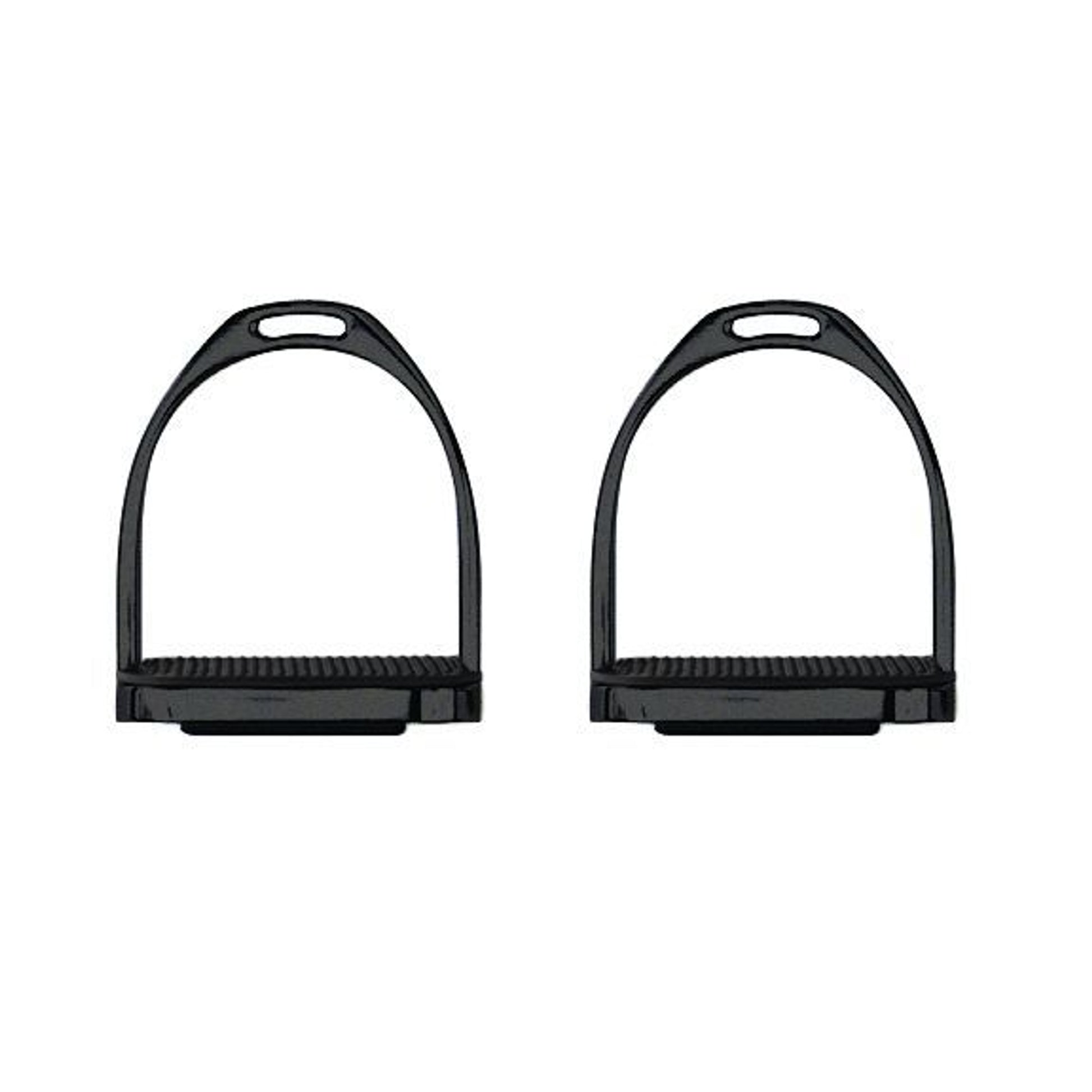 Perris Black Powder Coated Stirrup Irons 5 Black