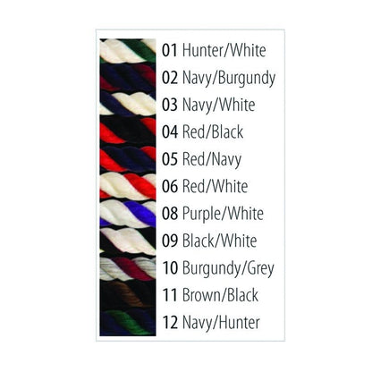 Perris Cotton Color Lead With Chain 1/2x6ft Nvy/Wht