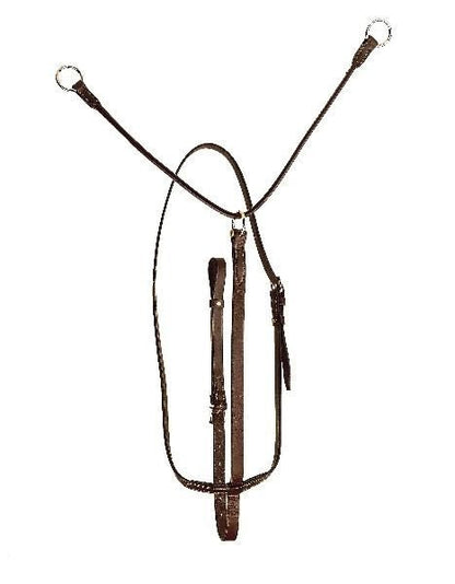 Tory Bridle Leather Lateral Fork Black