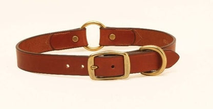 Tory Leather Hunting Dog Safety Collar 12in Brn