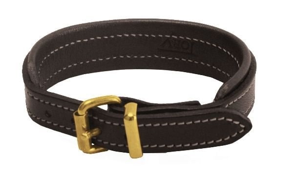 Tory 1/2In Padded Bracelet Brass Buckle 9In Blk