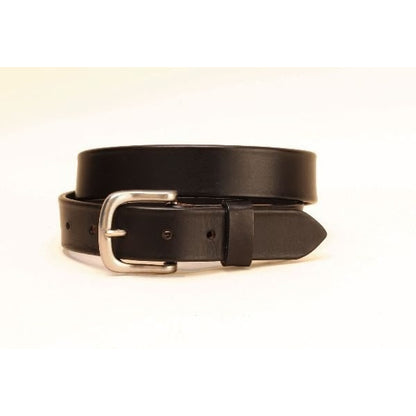 Tory 1 1/4In Plain Belt With Sq Nickel Buckle 28 Blk