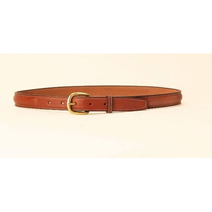 Tory Leather 1 Raised Leather Belt/Brass 28 Oak