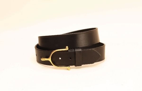 Tory Lthr 1 1/2In Belt Spur Buckle 28 Blkbrass