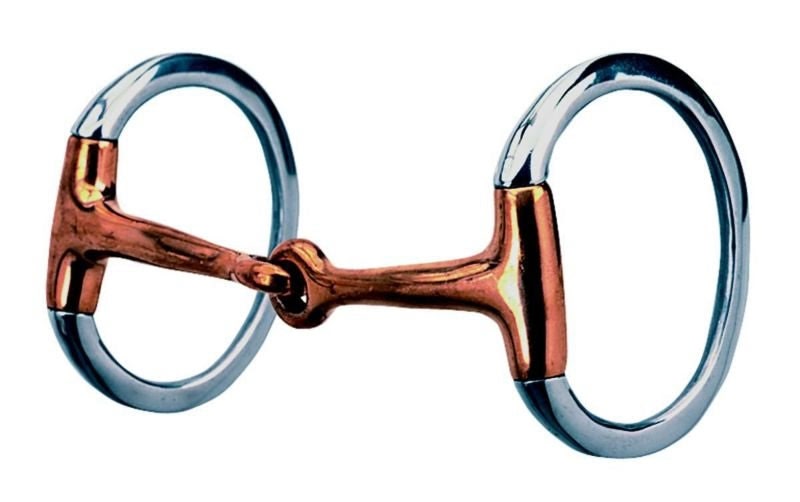 Weaver Eggbutt Snaffle Bit with Copper Mouth 5 1/2