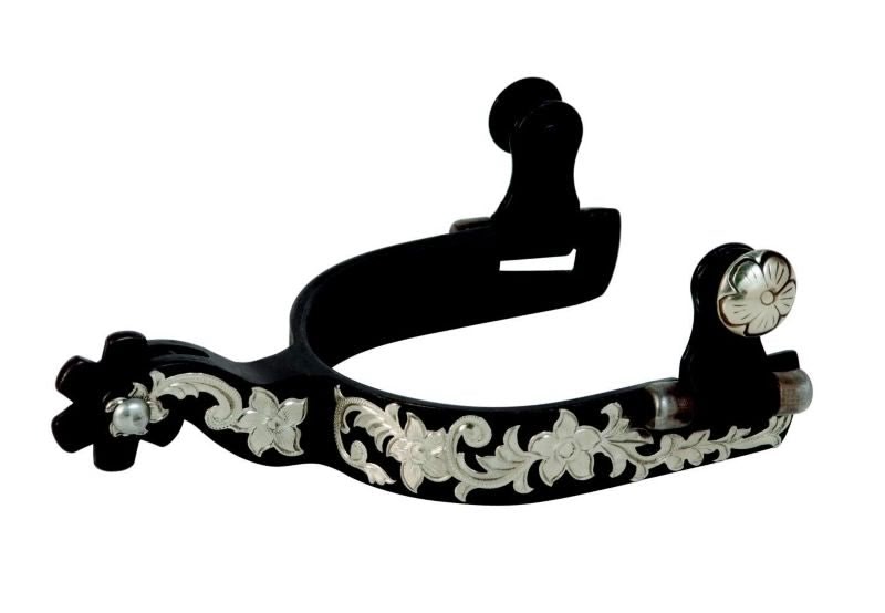 Weaver Antiqued Show Spur With Silver Trim Ladies
