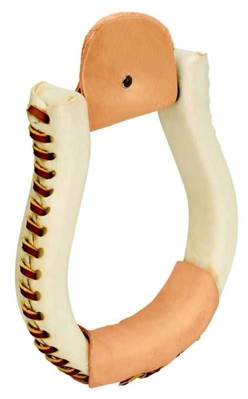 Weaver Leather Rawhide Oxbow Stirrups 4.5W 3 Neck