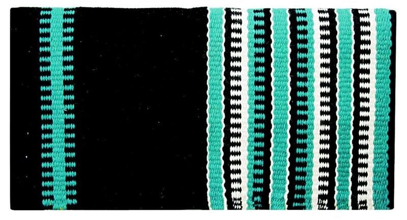 Weaver New Zealand Saddle Blanket 38x34 Turq/Lime
