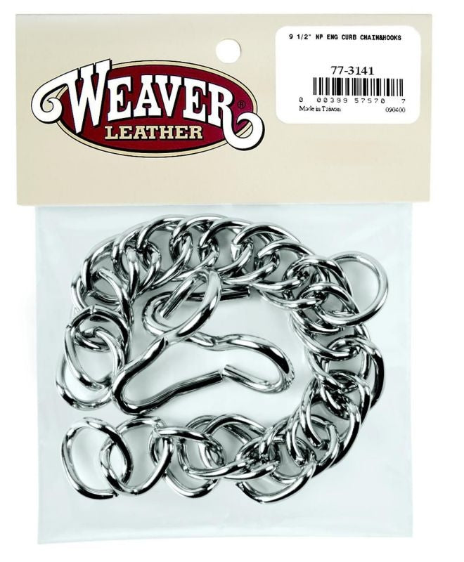 Weaver Leather English Curb Chain With Hooks 9.5