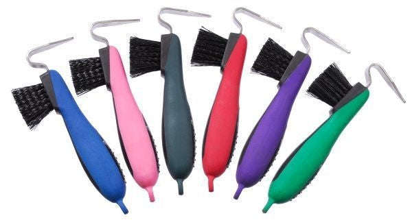 Tough1 Great Grips Hoof Pick/Brushes 6 Pack