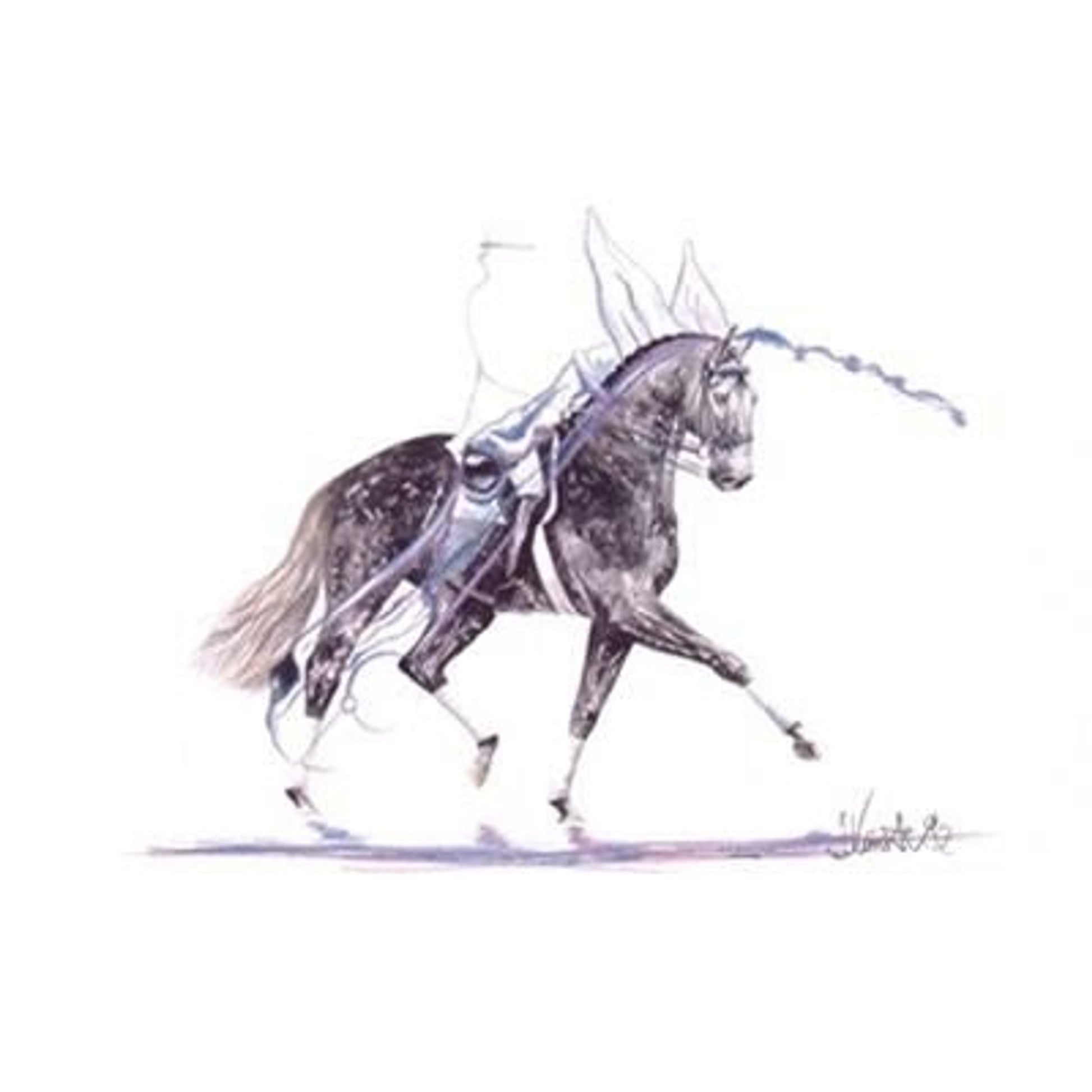 Diadem Dressage By Jan Kunster Matted 7.75x11.75
