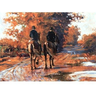 End Of A Good Day Fox Hunting Blank Cards 6Pk 5x7