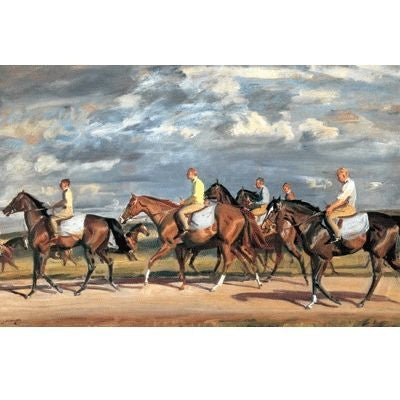 Exercising Early Morning Newmarket 28 x 20